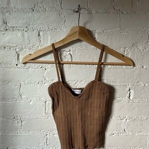 Bershka Chocolate Brown Camisole
